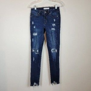 KanCan Women's Size 1/24 Distressed Skinny Jeans